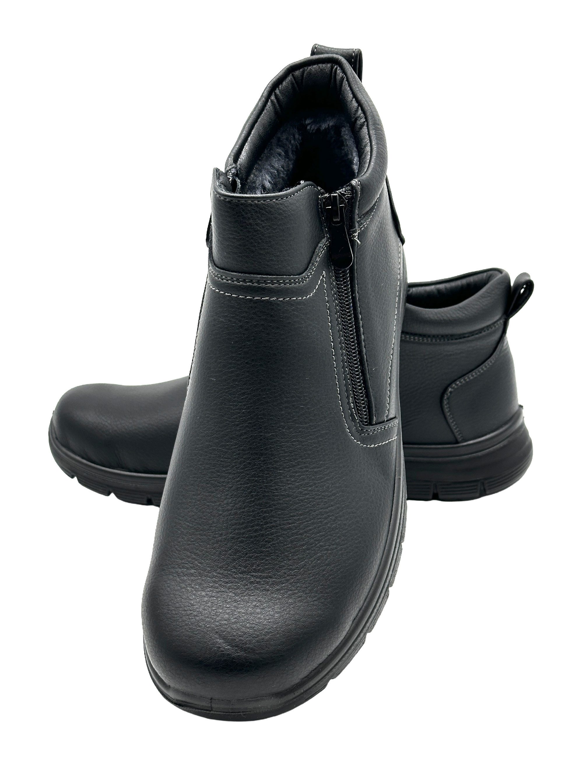 Nowaland Warme Herren Winterstiefeletten mit Doppelreißverschluss Wintersti günstig online kaufen