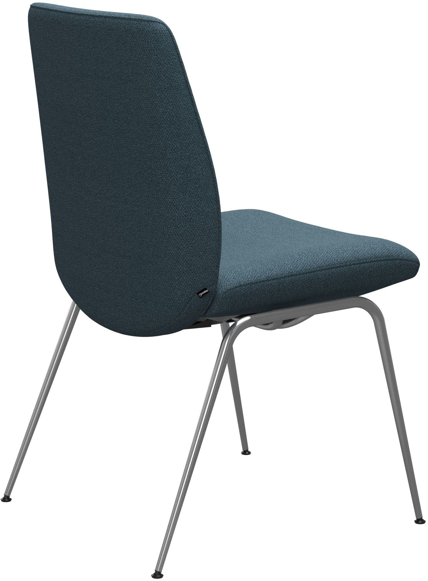 matt Back, mit Beinen aus Stahl L, Stressless® Chrom Laurel, Größe Polsterstuhl in Low