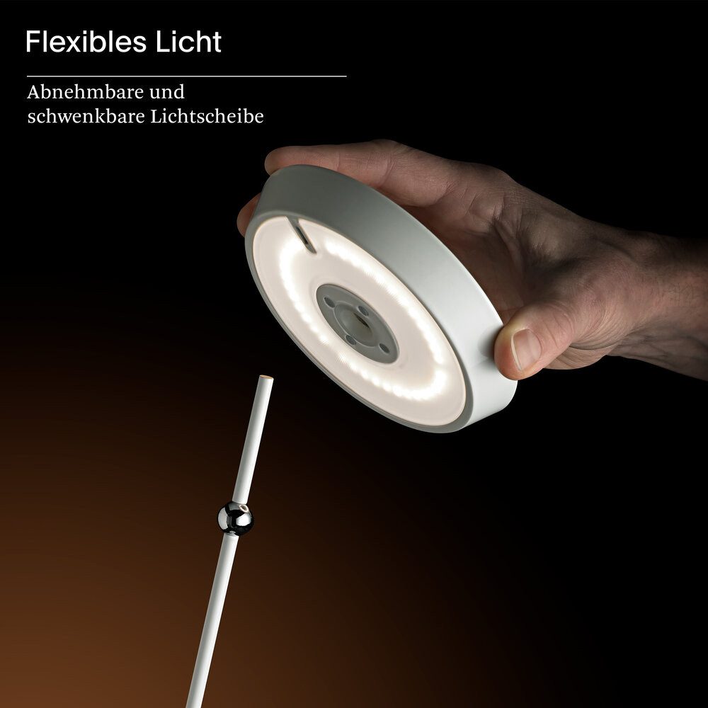 SIGOR LED Tischleuchte Akku-Tischleuchte, Dimmbar, LED fest integriert, Warmweiß