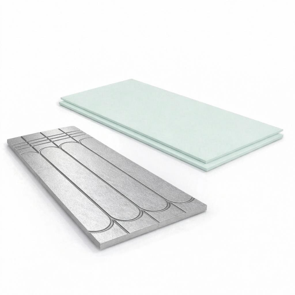 Xlmoebel Fußbodenheizung Fußbodenheizung Set 0,72 m² mit XPS und Trittschalldämmung, (Komplettset, Komplettset für Trockenbau-Fußbodenheizung ohne Estrich), Schwer entflammbar (B1 nach DIN 4102-1)