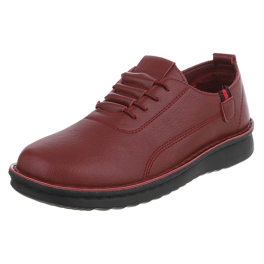Ital-Design Komfortabler Damenschuh für Alltag und Freizeit Slipper (91554576) Flach Slipper in Rot