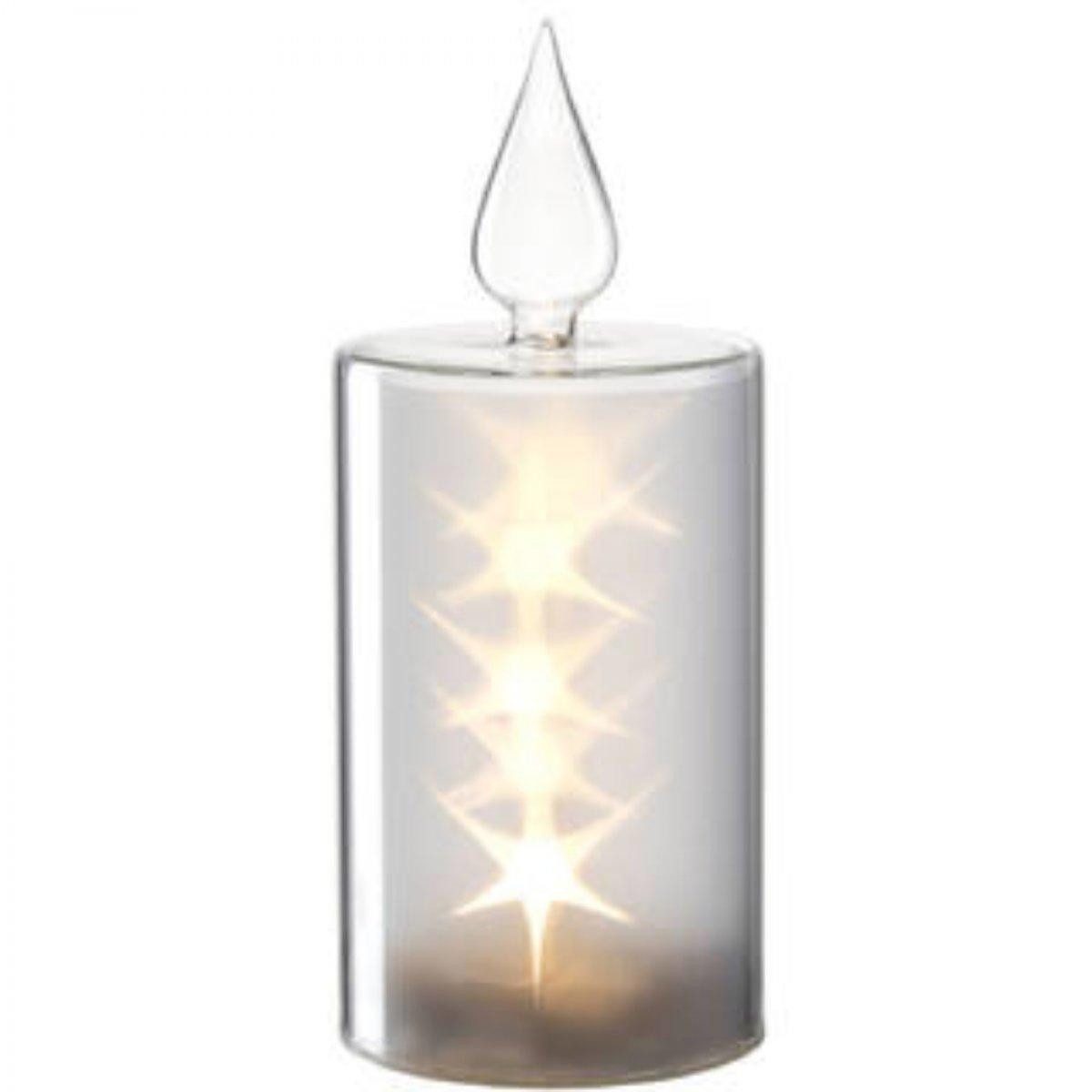 LEONARDO Windlicht Leonardo Kerze LED Riposo Weiß (21cm)