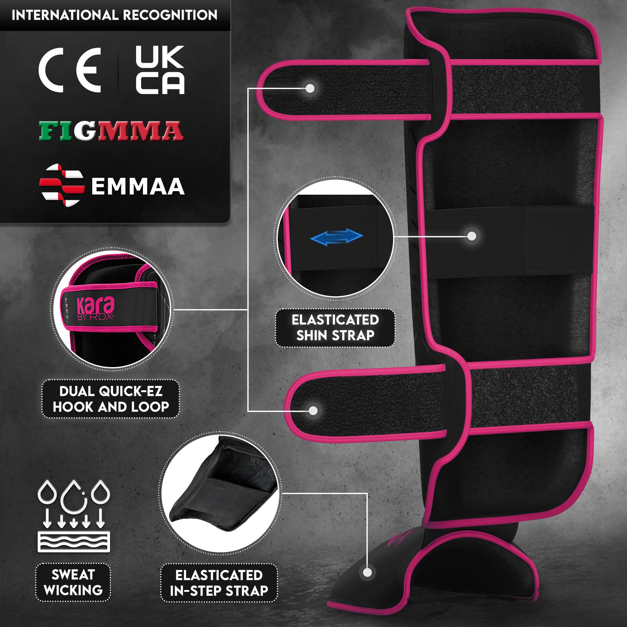RDX Sports Schienbeinschutz RDX Schienbeinschoner für Kickboxen, MMA Fighting und Training Pads