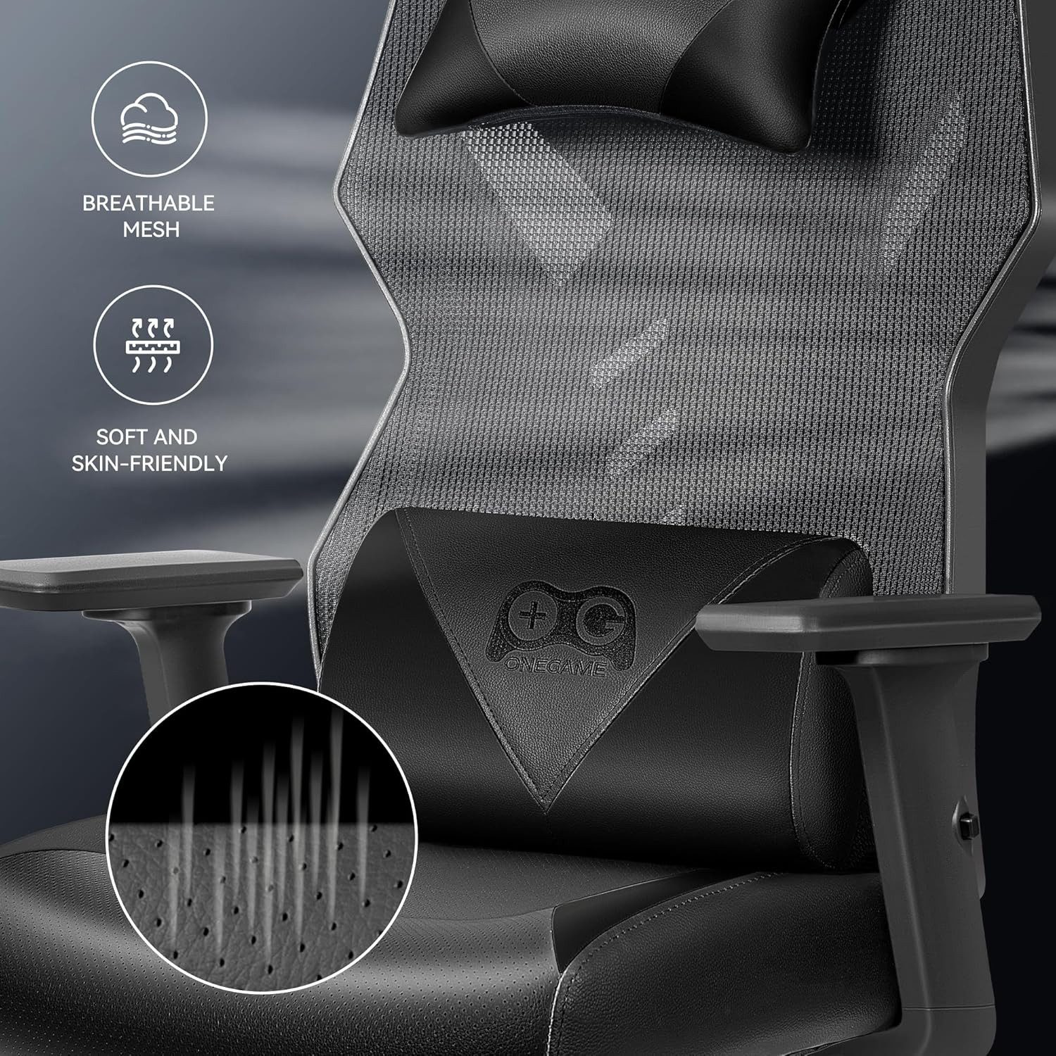 DoChair Gaming Chair Ergonomischer Gaming Stuhl Bürostuhl mit Lendenkissen günstig online kaufen