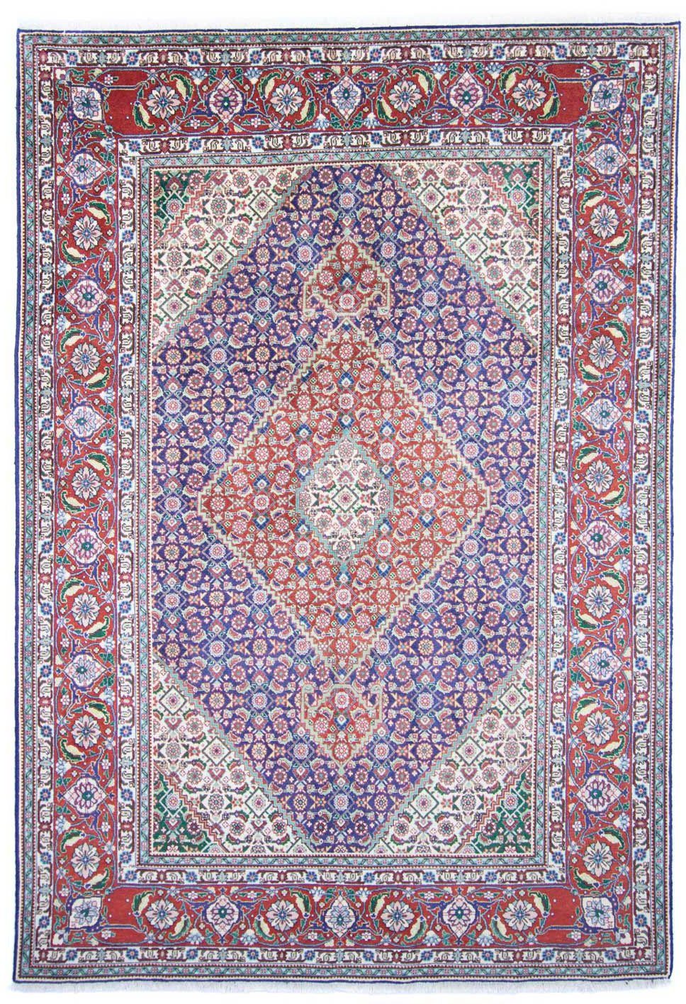 Wollteppich Täbriz 40 Raj Medaillon Blu 300 x 200 cm, morgenland, rechteckig, Höhe: 10 mm, Unikat mit Zertifikat