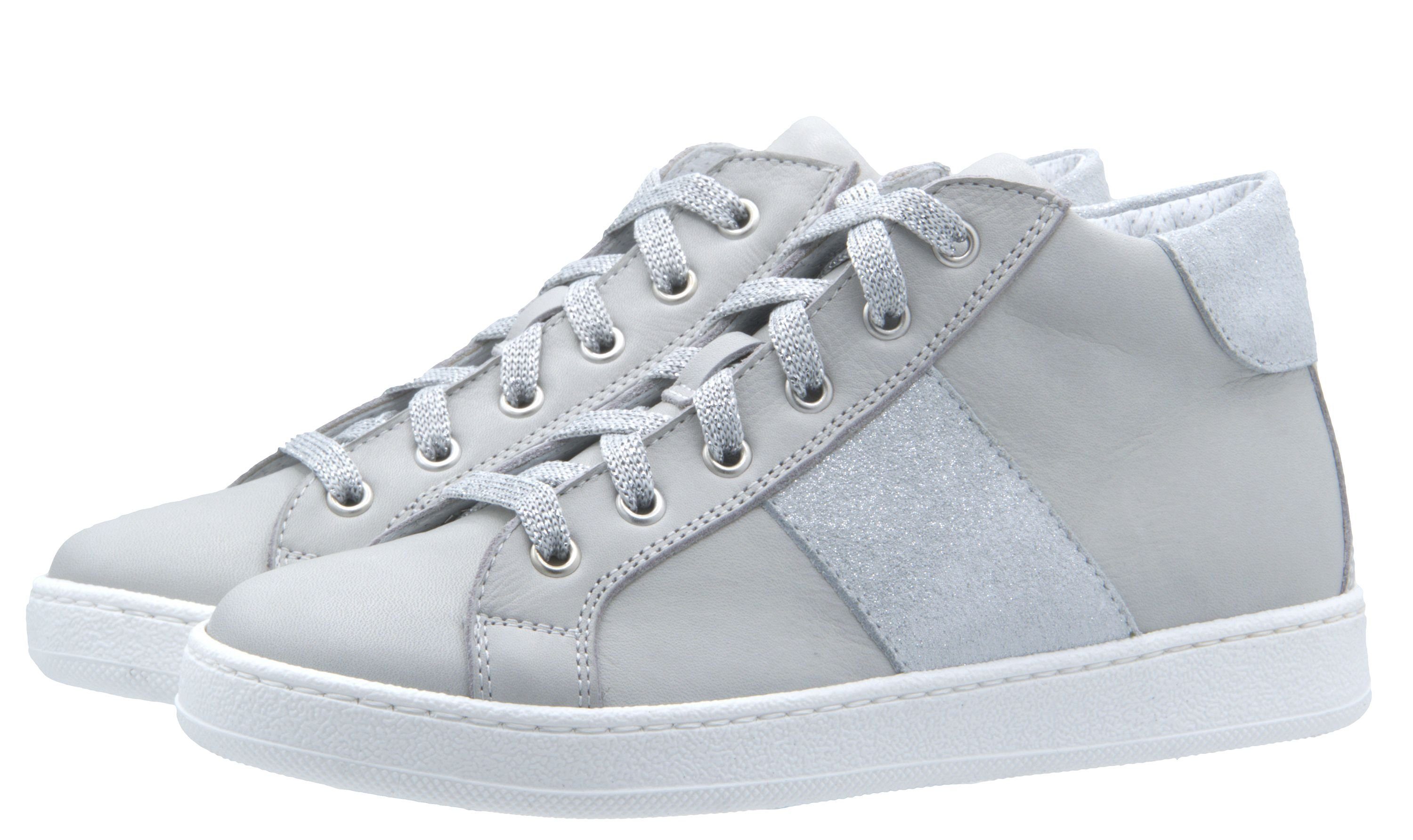 Dianetti Dianetti Sneaker High top 9230M f. Teenager Mädchen Damen Leder Grau Sneaker