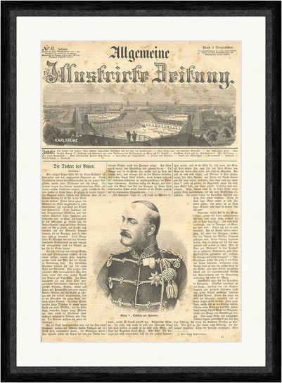 Kunstdruck Georg V. König von Hannover Deutsches Reich Adel Faksimile_E 9862 Gera, (1 St)