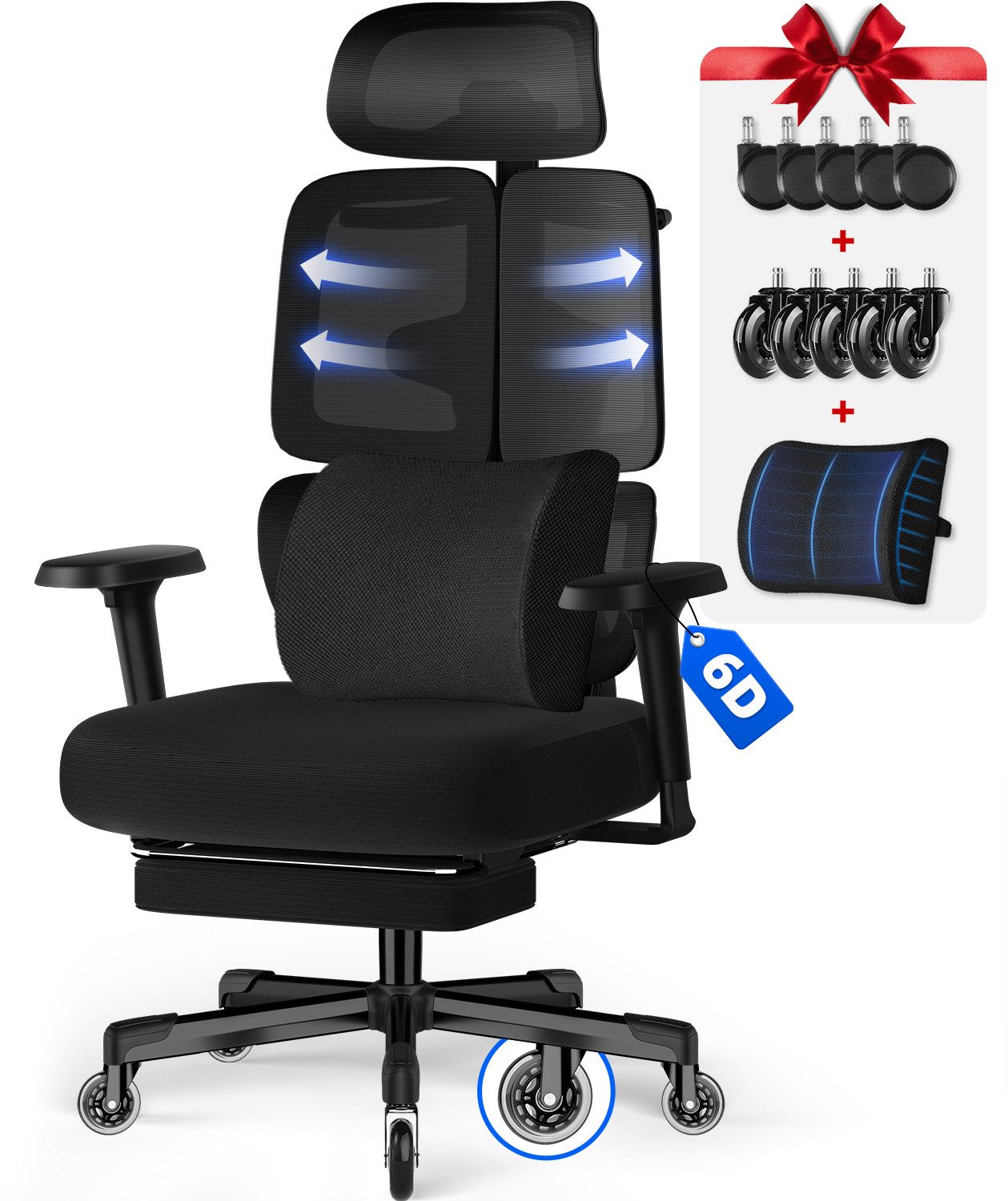 Hiazurm Bürostuhl Bürostuhl, Chefsessel, ergonomischer Schreibtischstuhl, günstig online kaufen