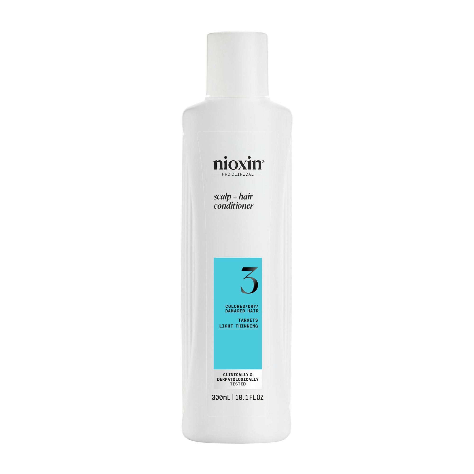 Nioxin Kopfhaut-Pflegekur System 3 Conditioner, mehr Volumen, schützt vor Haarbruch, speziell für coloriertes Haar