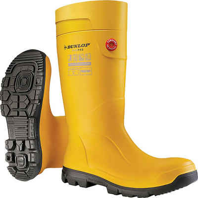 Dunlop_Workwear »Purofort FieldPRO full safety« Gummistiefel mit Snug-fit Passform, die ein Verrutschen der Ferse verhindert, gelb