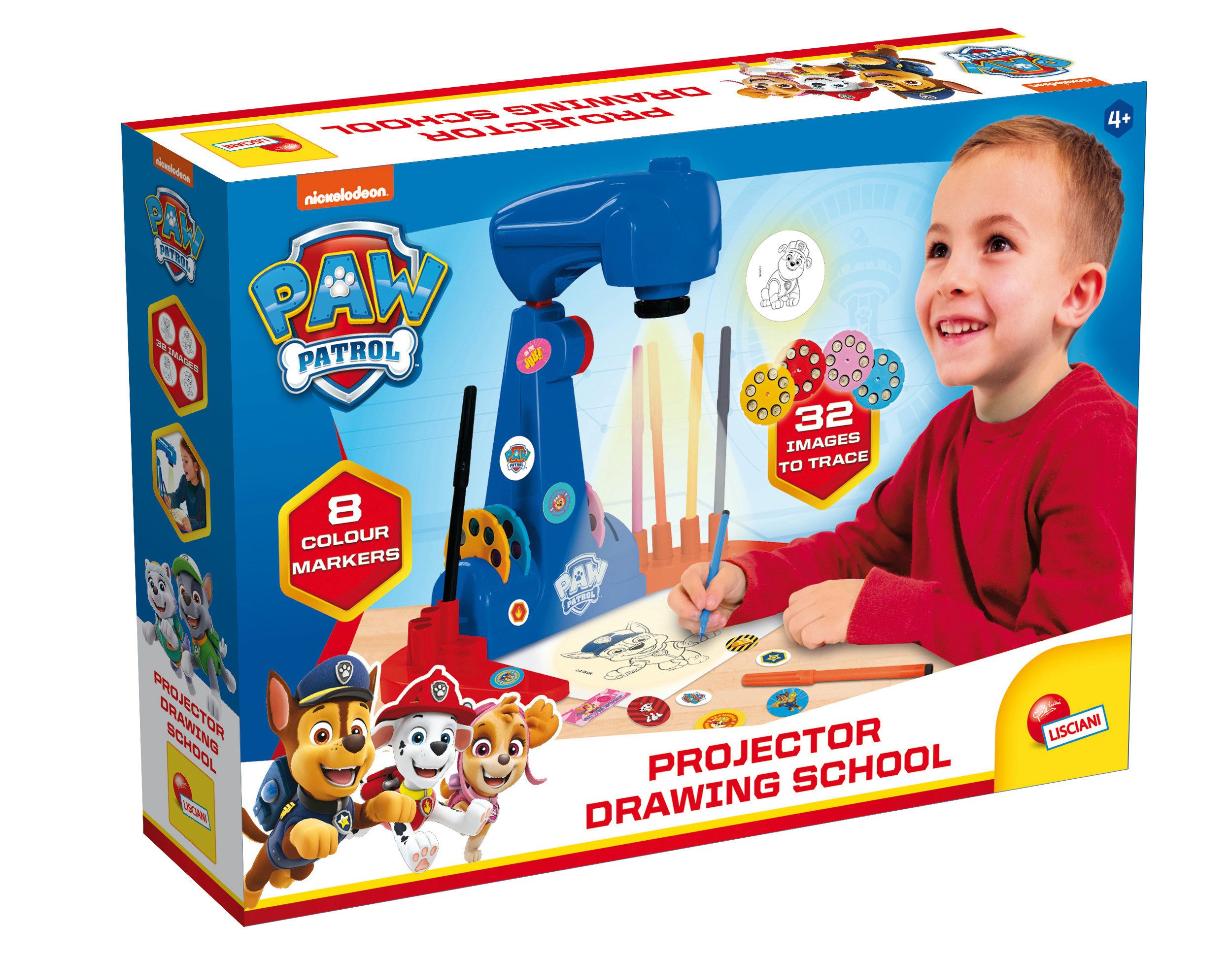Lisciani Kreativset Paw Patrol Zeichenschule mit Projektor