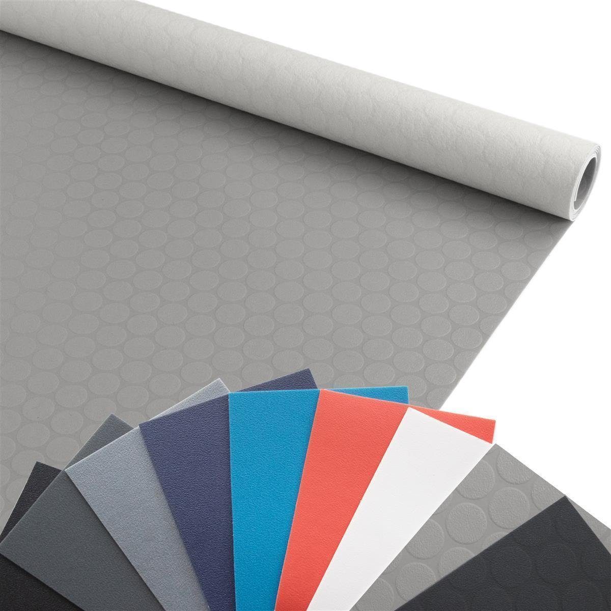 Primaflor-Ideen in Textil Vinylboden PVC EXPOTOP - Spot Grau - 2,00m x 0,50m, Starke Nutzschicht