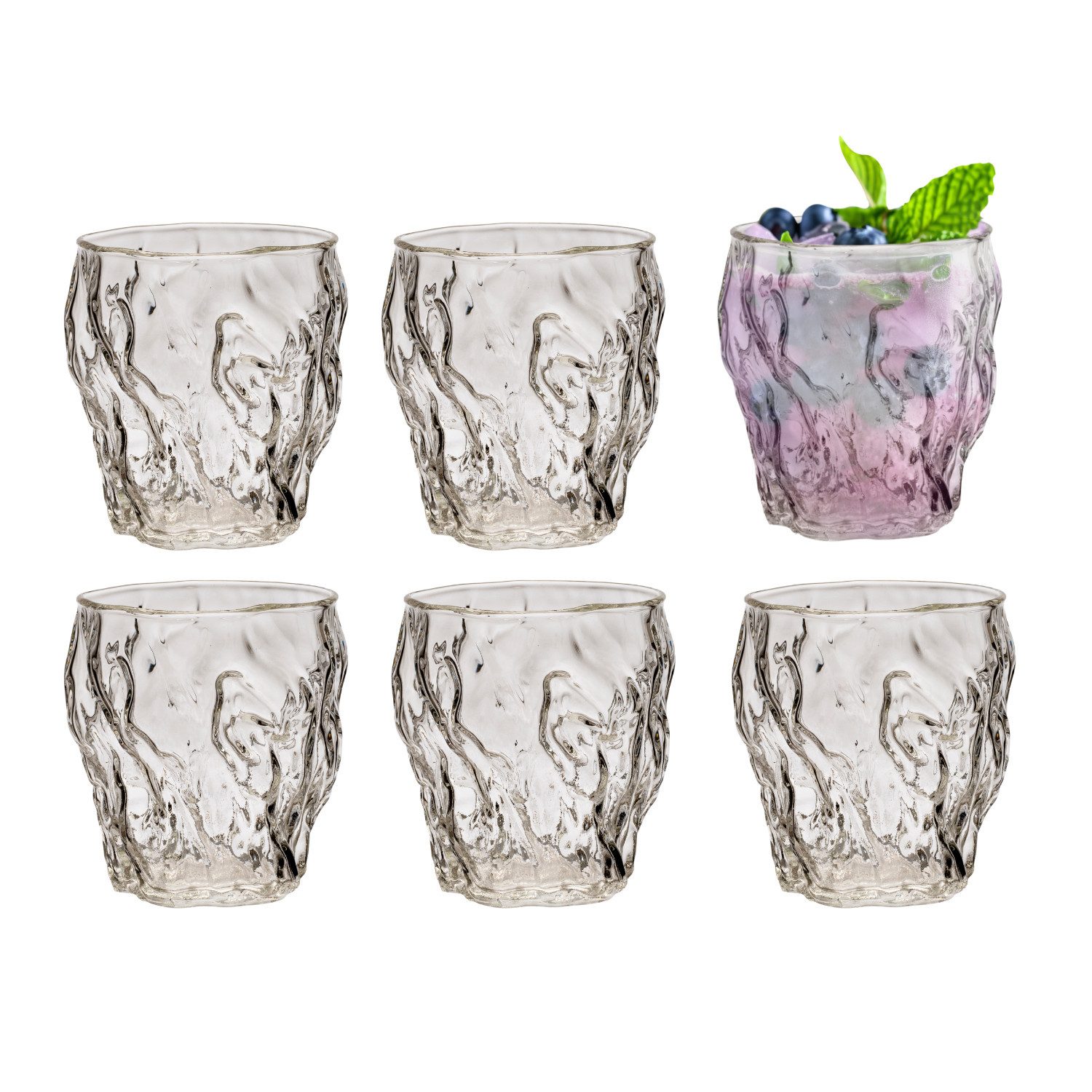 Glas Iceberg Glas Getränkebecher Cocktail- 330 ml - Heißgetränke Kaffeeglas