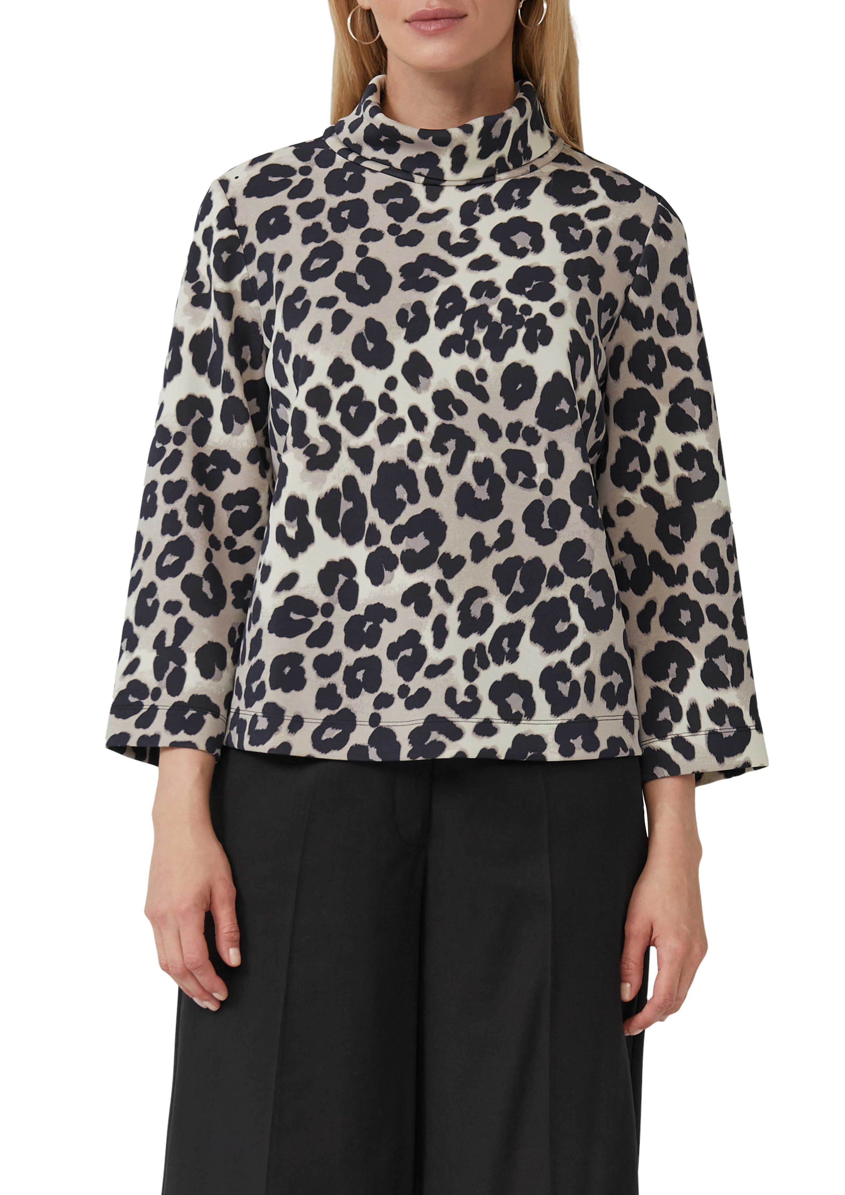 s.Oliver BLACK LABEL Sweatshirt mit All-Over Print günstig online kaufen