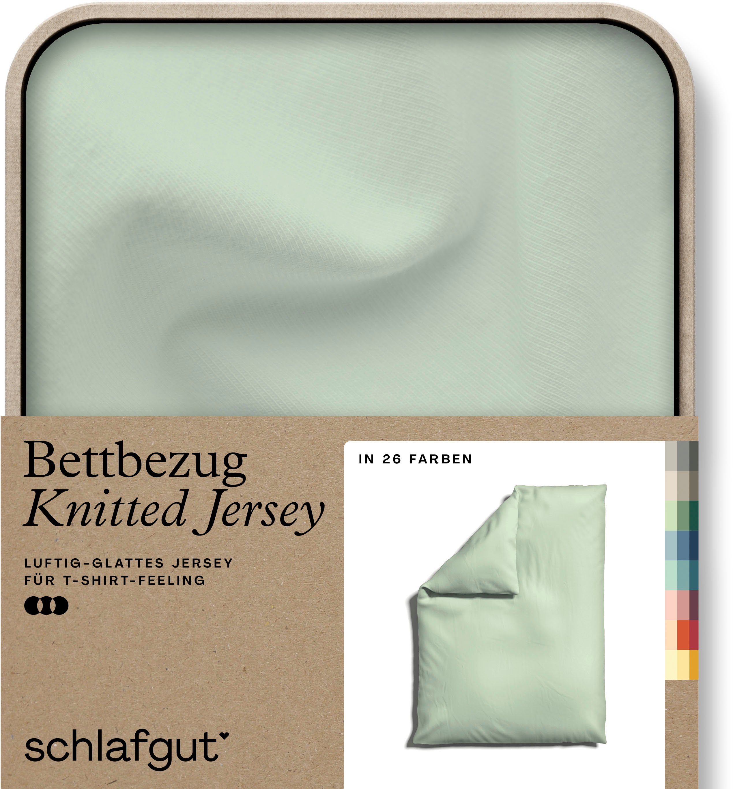 Schlafgut Bettbezug Knitted Jersey uni, aus günstig online kaufen