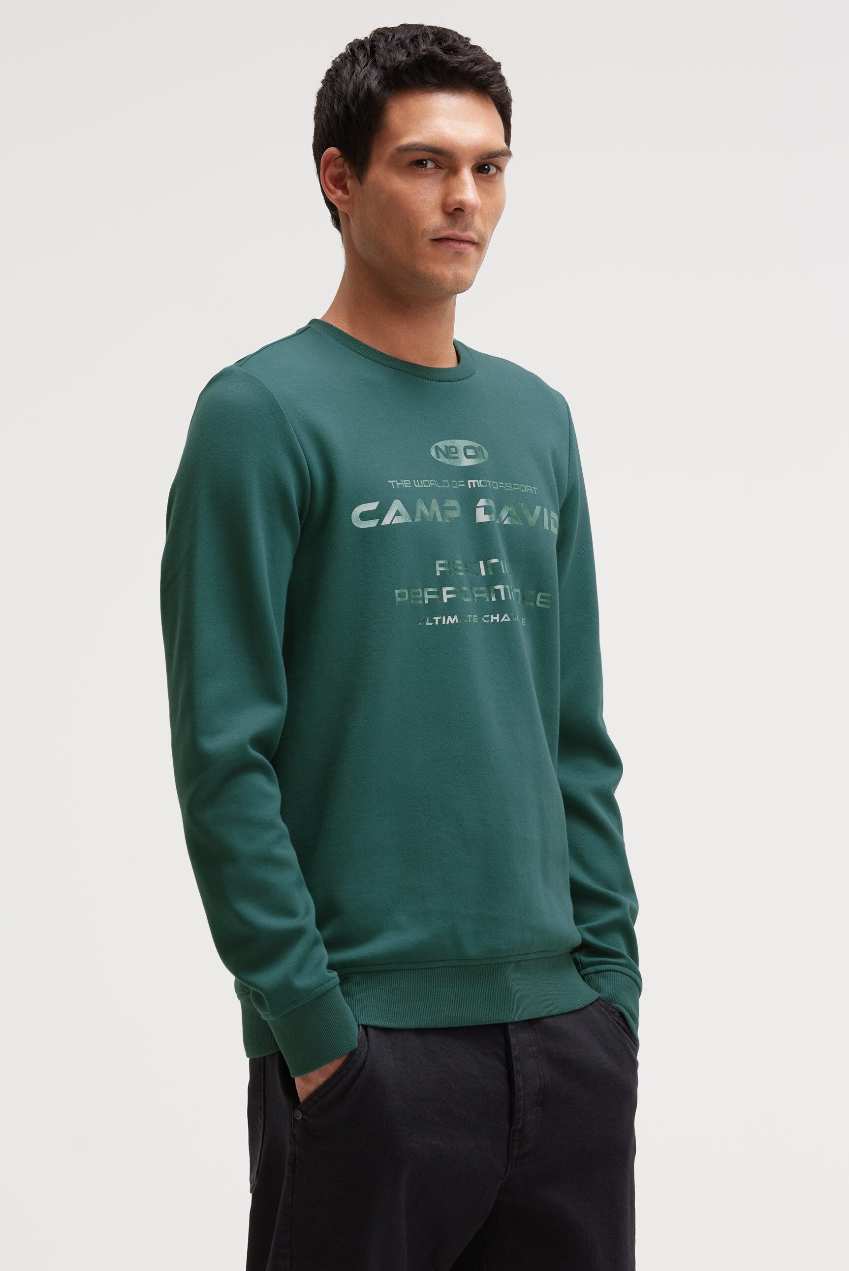 CAMP DAVID Sweater mit Baumwolle