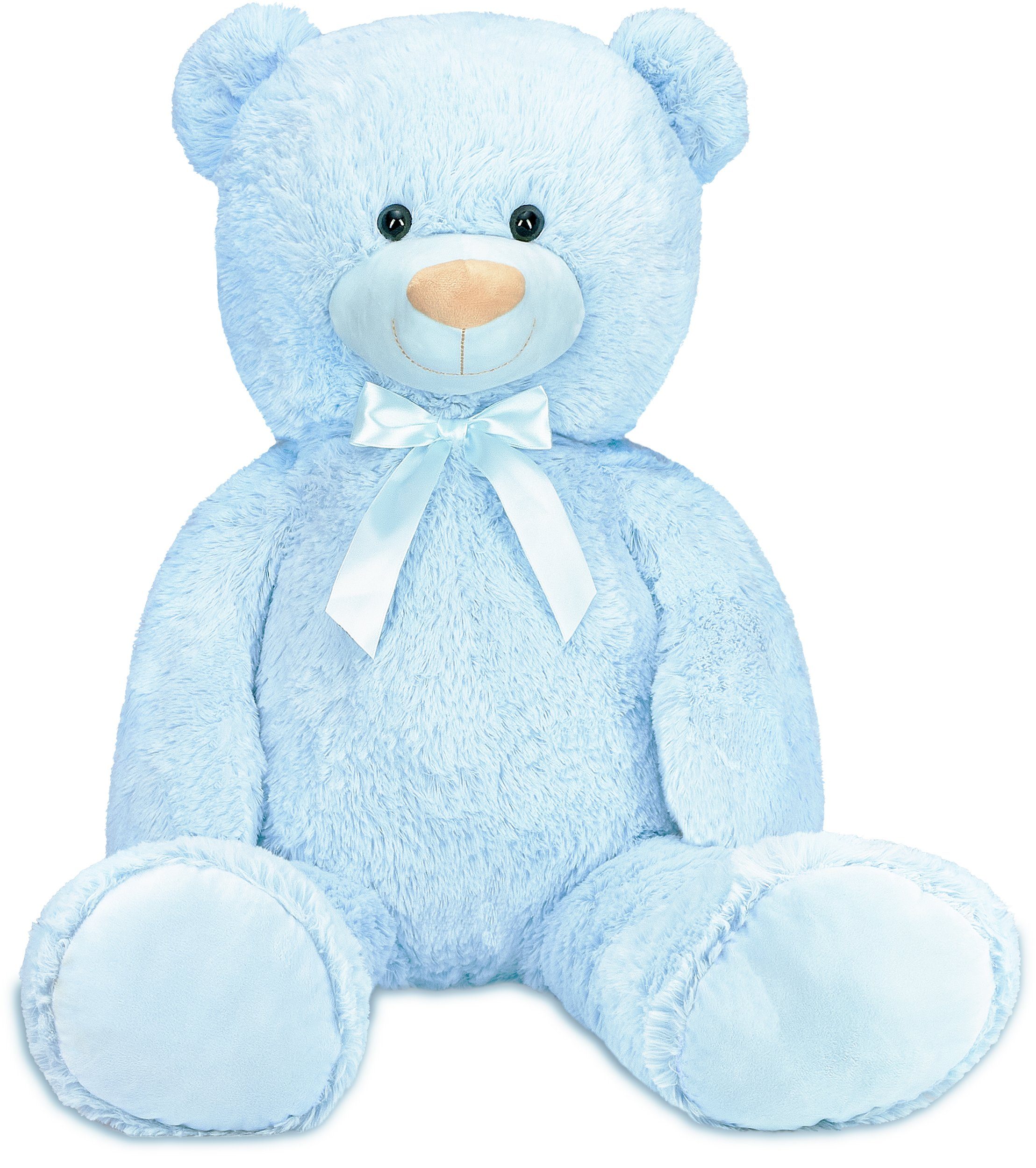 BRUBAKER Kuscheltier XXL Teddybär 100 cm groß mit Ich Liebe Dich Herz (Valentinstagsgeschenk, 1-St), großer Teddy Bär, Stofftier Plüschtier