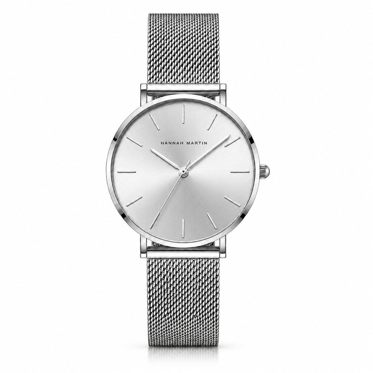 ibettertec Quarzuhr Damen elegante Uhr mit Edelstahl Mesharmband Damenarmbanduhr, (Schlichte Armbanduhr für Büro Alltag mit Mineralglas und 3 ATM), 36 mm, 6,9 mm Höhe, Edelstahl-Meshband