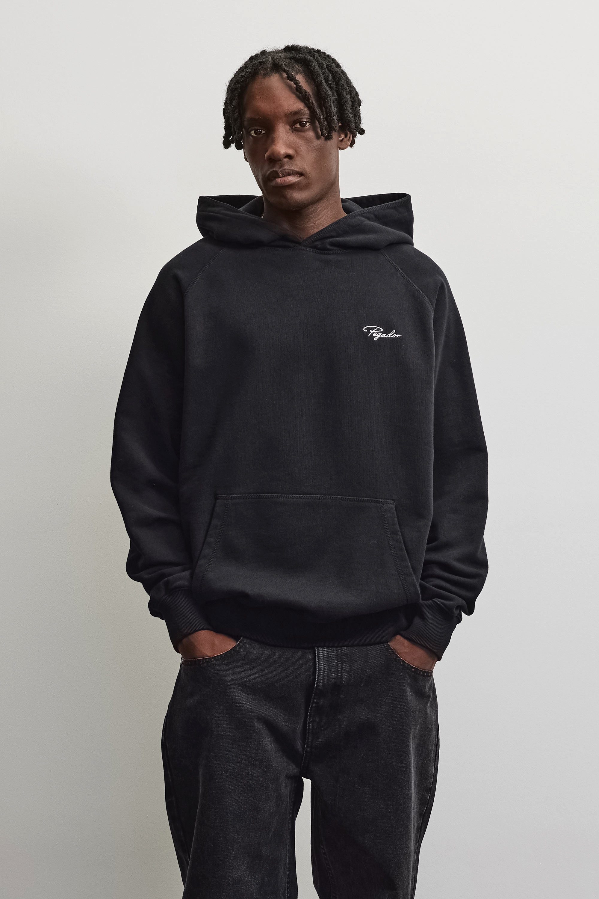 PEGADOR Kapuzensweatshirt Signar Terry Raglan Hoodie Baumwollmischung, regular fit – Bild 2 von 5