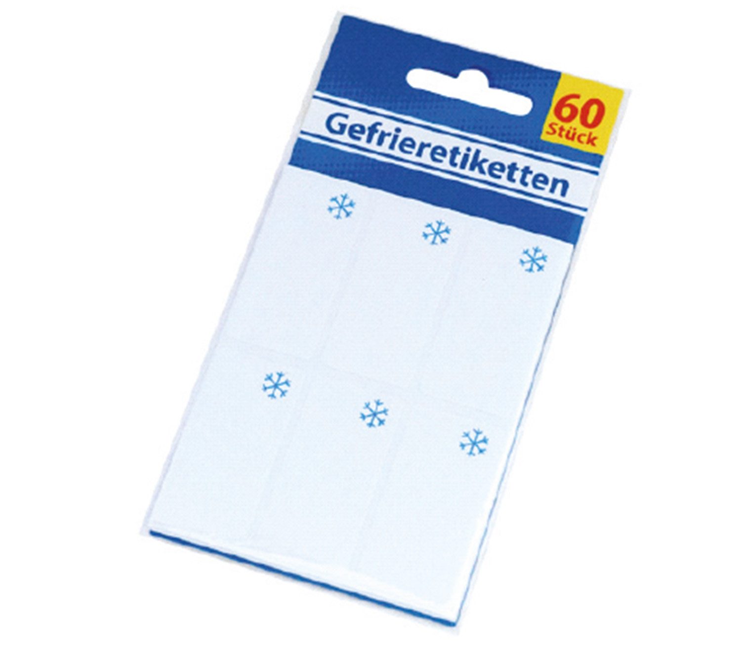 Etikett Gefrieretiketten beschriftbar 60 Stück weiß frostsicher, Gefrieretiketten Etiketten für Gefrierschrank Tiefkühletiketten Gef