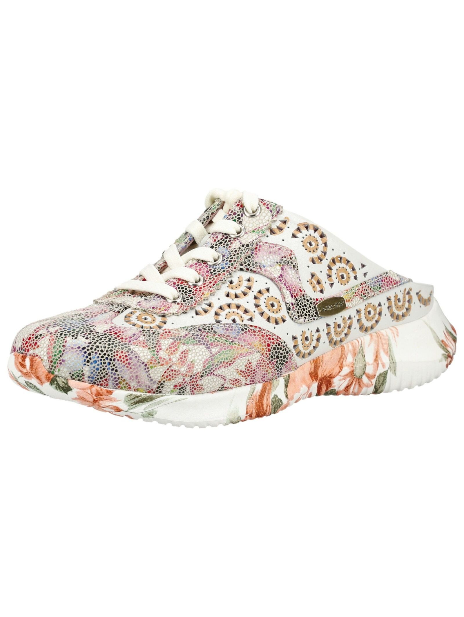 LAURA VITA Pantoletten Leder/Textil Pantolette
