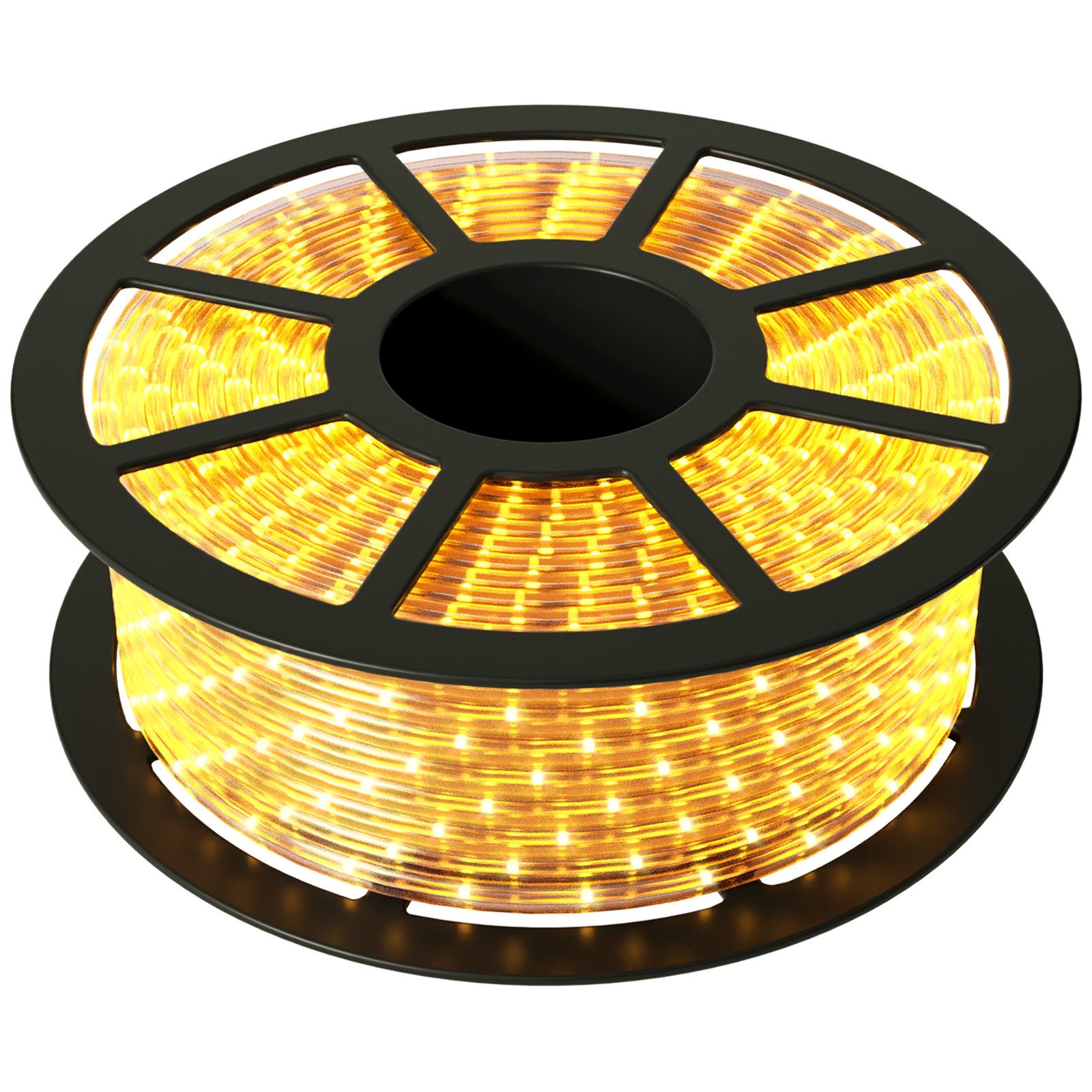 COSTWAY LED-Lichterschlauch 10M Lichterschlauch mit 360 LEDs