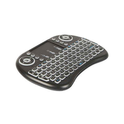 BLOW KS-2 Wireless-Tastatur (QWERTY-Layout, Funktionstasten & Multifunktionales Touchpad, Tastenbeleuchtung, 15m-USB-Reichweite)