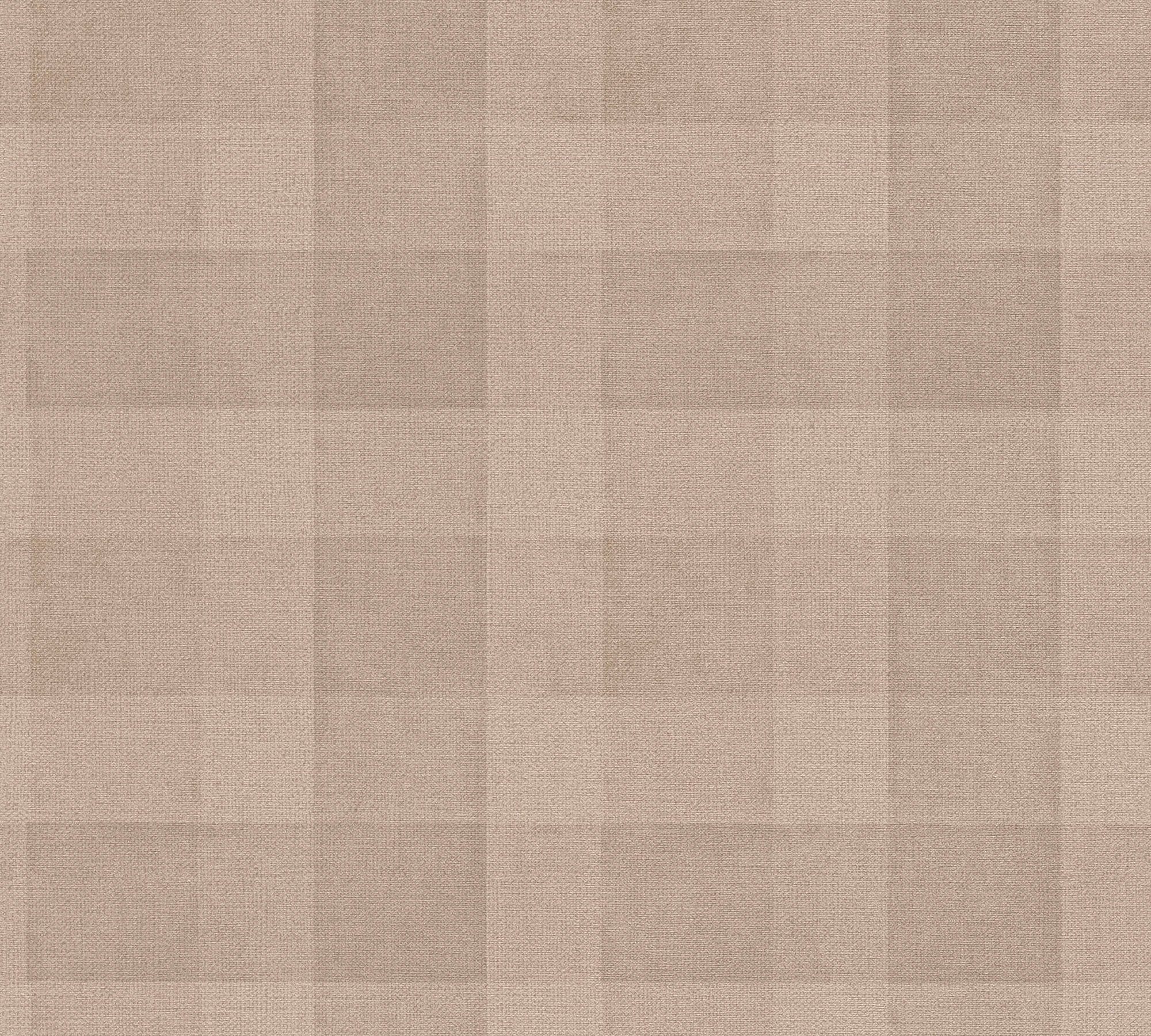 A.S. Création Vliestapete Natural Living Karotapete, leicht strukturiert, matt, gemustert, neutral, (1 St), Tapete Kariert Vlies Vlies Wand Tapeten Wohnzimmer Schlafzimmer Küche