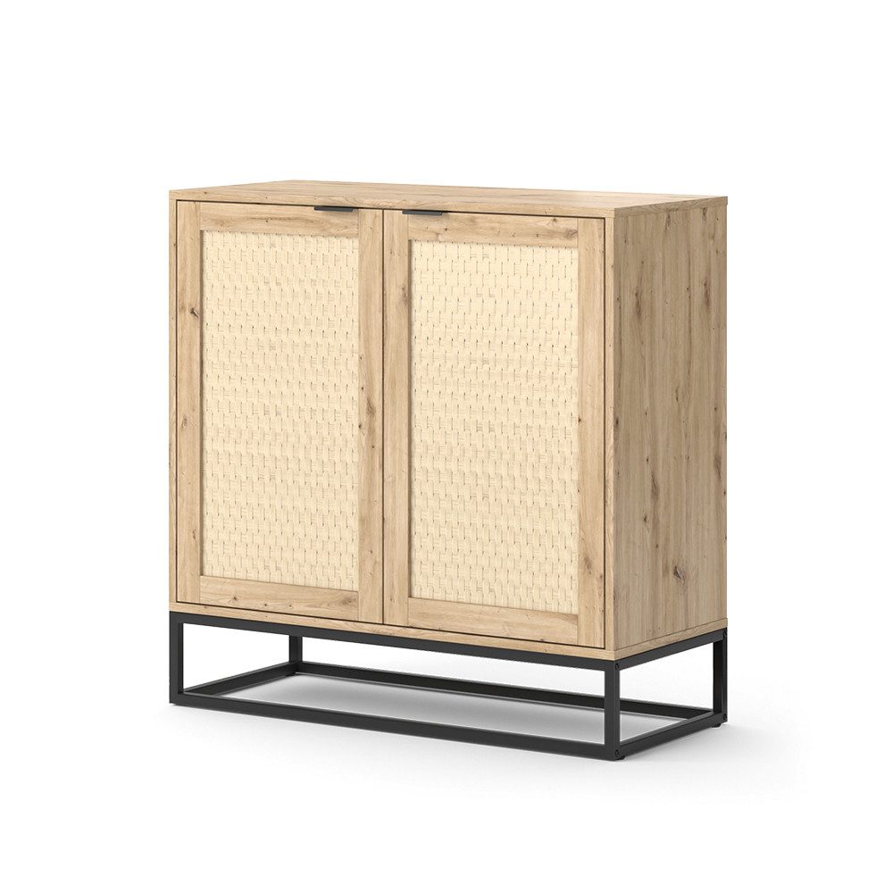 Vicco Kommode Natal, Braun, 40 x 92.5 cm mit 2 Türen