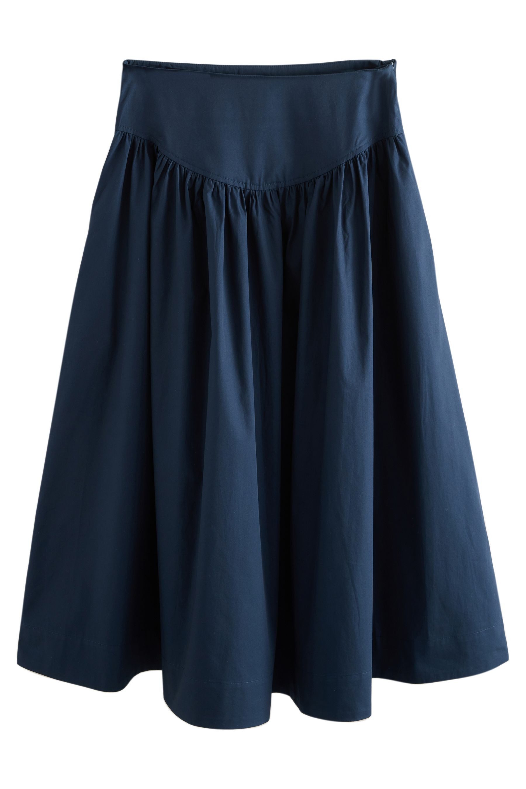 Next Midirock Midirock mit tiefer Taille aus Baumwollpopeline (1-tlg)