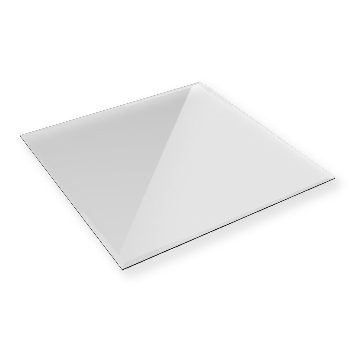 HOOZ Tischplatte Glasplatte ESG Klarglas 6 mm – Tischplatte Kaminschutz, viele Größen (1 St)