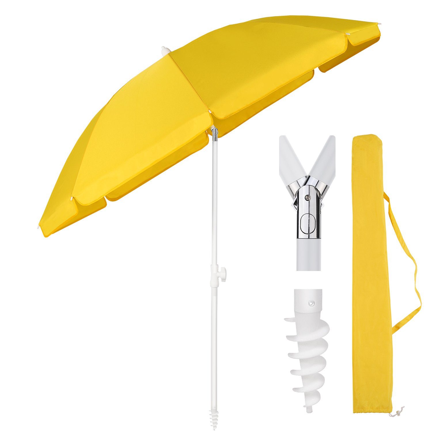 Sekey Sonnenschirm Ø160 cm Sonnenschirm UV50+ günstig online kaufen