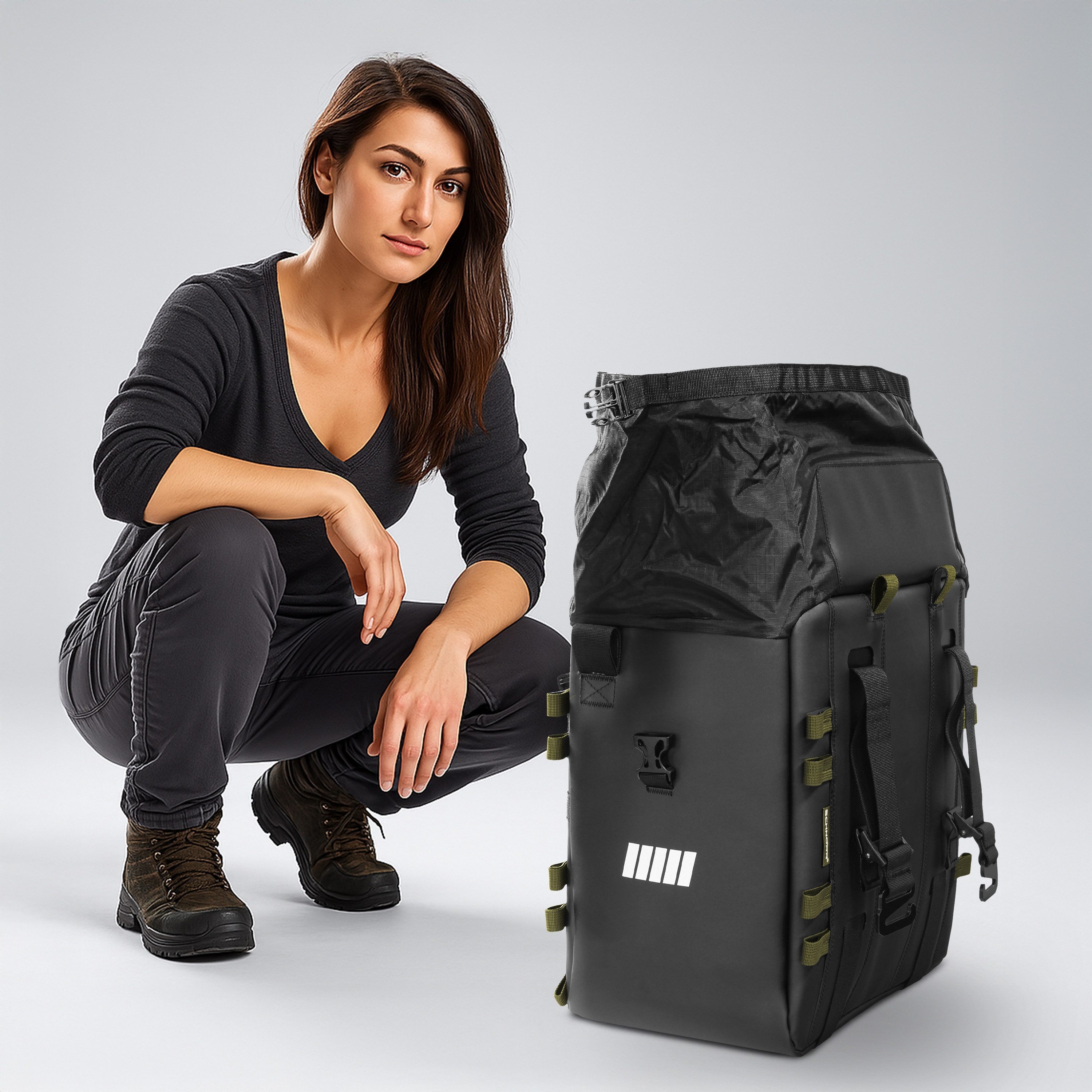 SCHNORR Gepäckträgertasche Motorrad Seitentaschen Set (2×38L), wasserdicht, SCHNORR SC-38