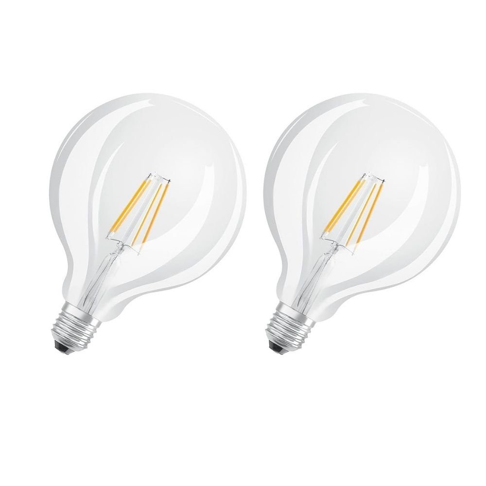 Osram LED-Leuchtmittel Filament-Optik OSRAM E27, 2ER, Kaltweiß, Superstar dimmbare LED-Lampe