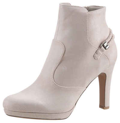 Tamaris High-Heel-Stiefelette mit Schmuckelement an der Ferse