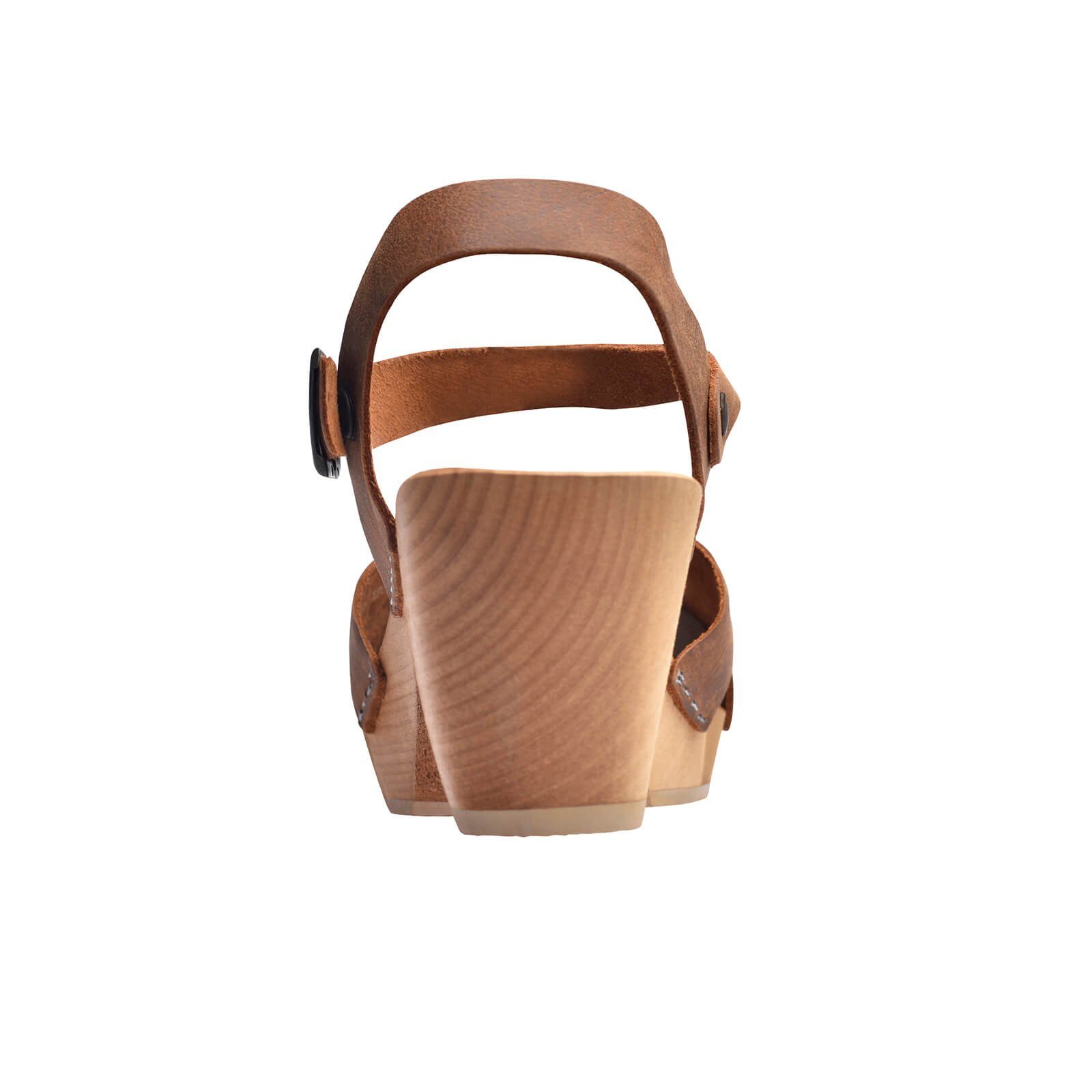Sanita Wood-Matrix Square Flex Sandal Sandale Chestnut Sandale