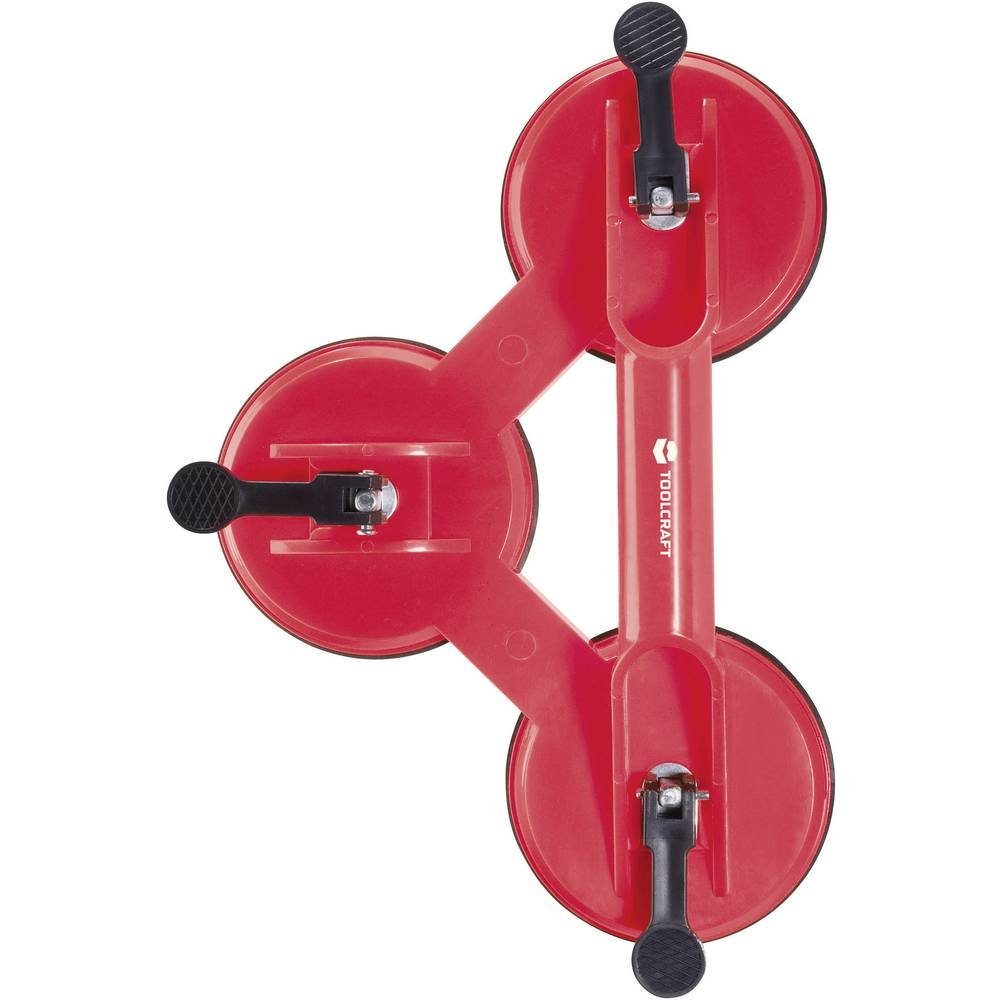 TOOLCRAFT Saugheber Dreifach-Saugheber, Tragkraft 110 kg 889686, -]