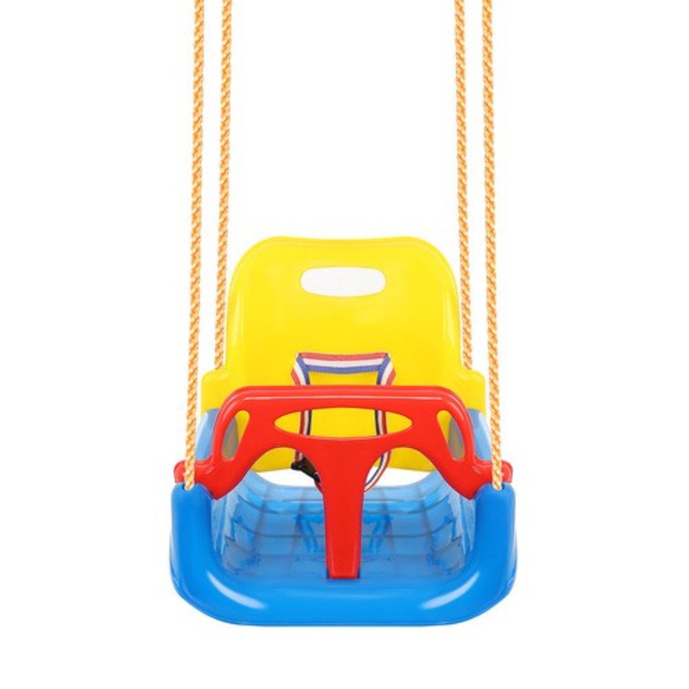 KRUZZEL Babyschaukelsitz Kinderschaukel 3 in 1 Gartenschaukel (Spar-Set, 1-tlg), für mittlere und größere Kinder bis 30 kg – Bild 3 von 5