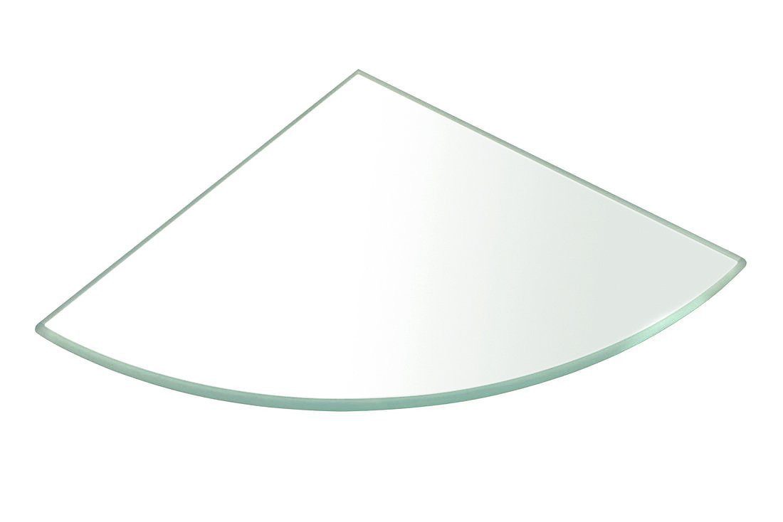 Sapho Ablageregal Eckablage, Quadrant 200x200x8mm, Klarglas, Sapho-23487