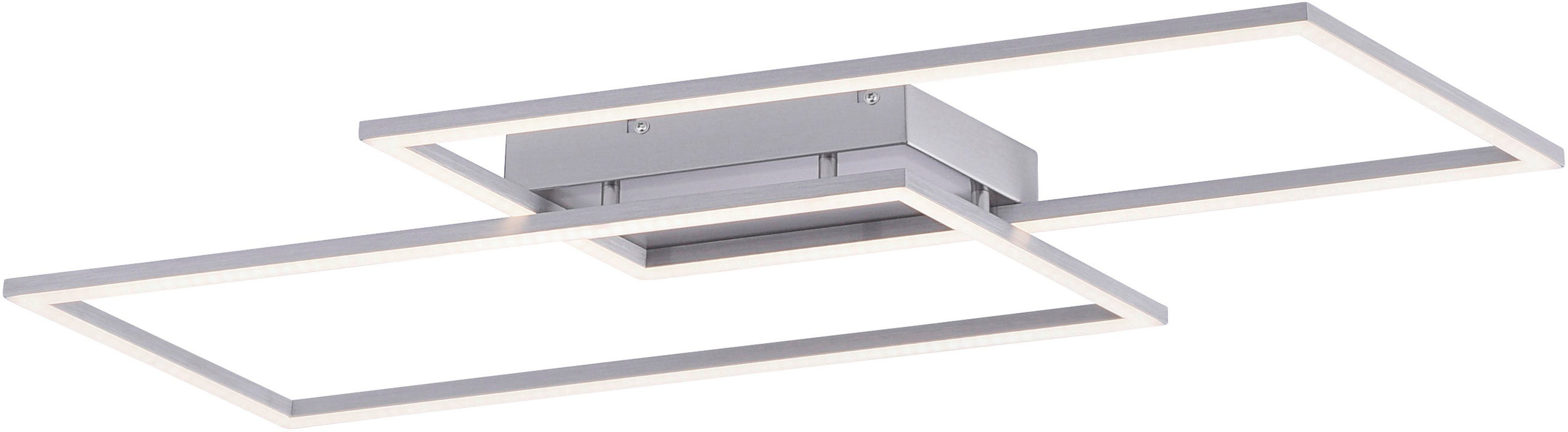 Paul Neuhaus LED Warmweiß, dimmbar Wandschalter fest Inigo, integriert, LED Dimmfunktion, Stufenlos Deckenleuchte vorhandenen über
