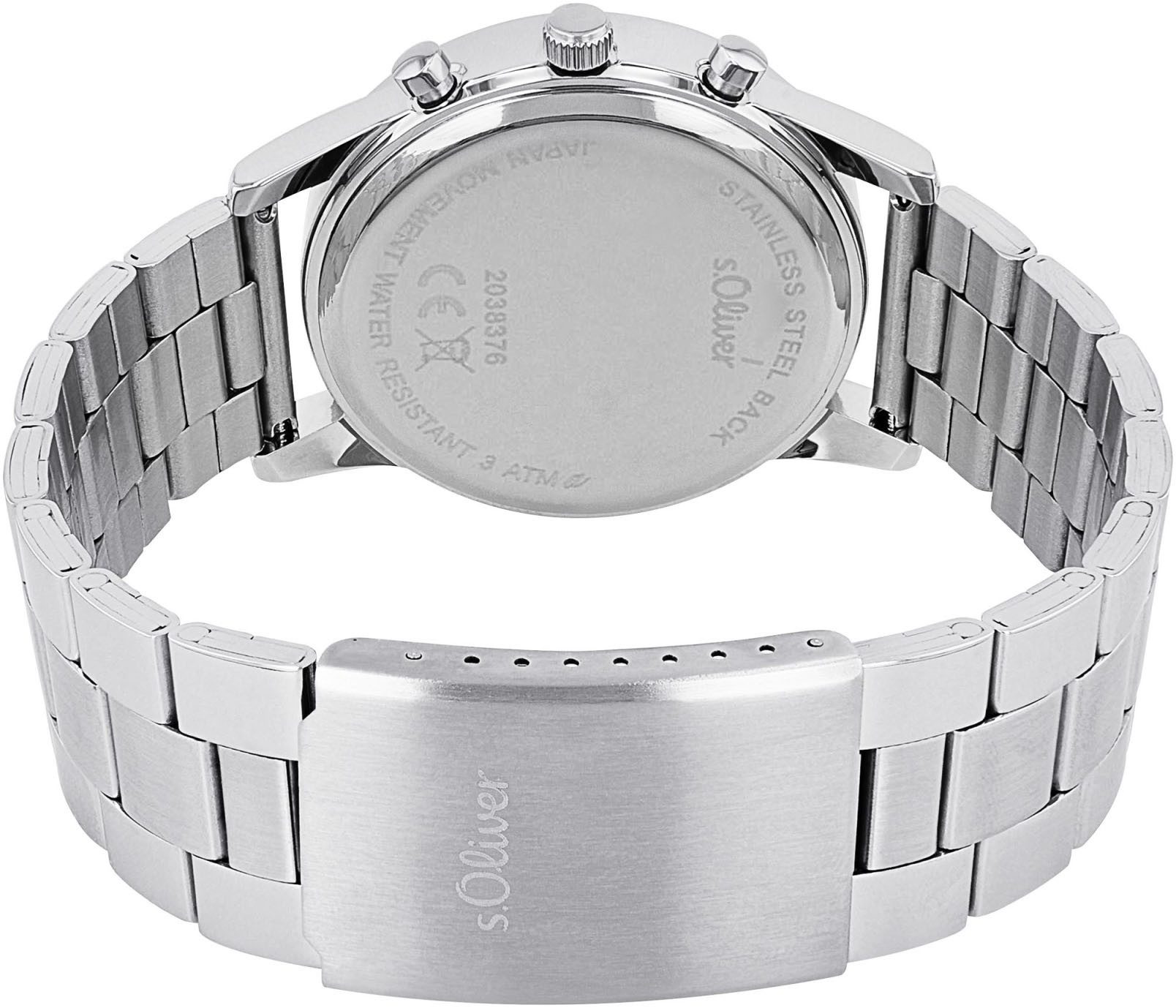 s.Oliver Chronograph 2038383, Armbanduhr, Quarzuhr, Herrenuhr, günstig online kaufen