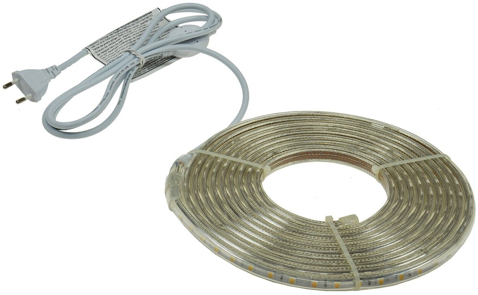 ChiliTec LED-Streifen 230V, warmweiß, Streifenlänge: 5000, 3000K, 10W, 300lm, IP44, Hochvolt