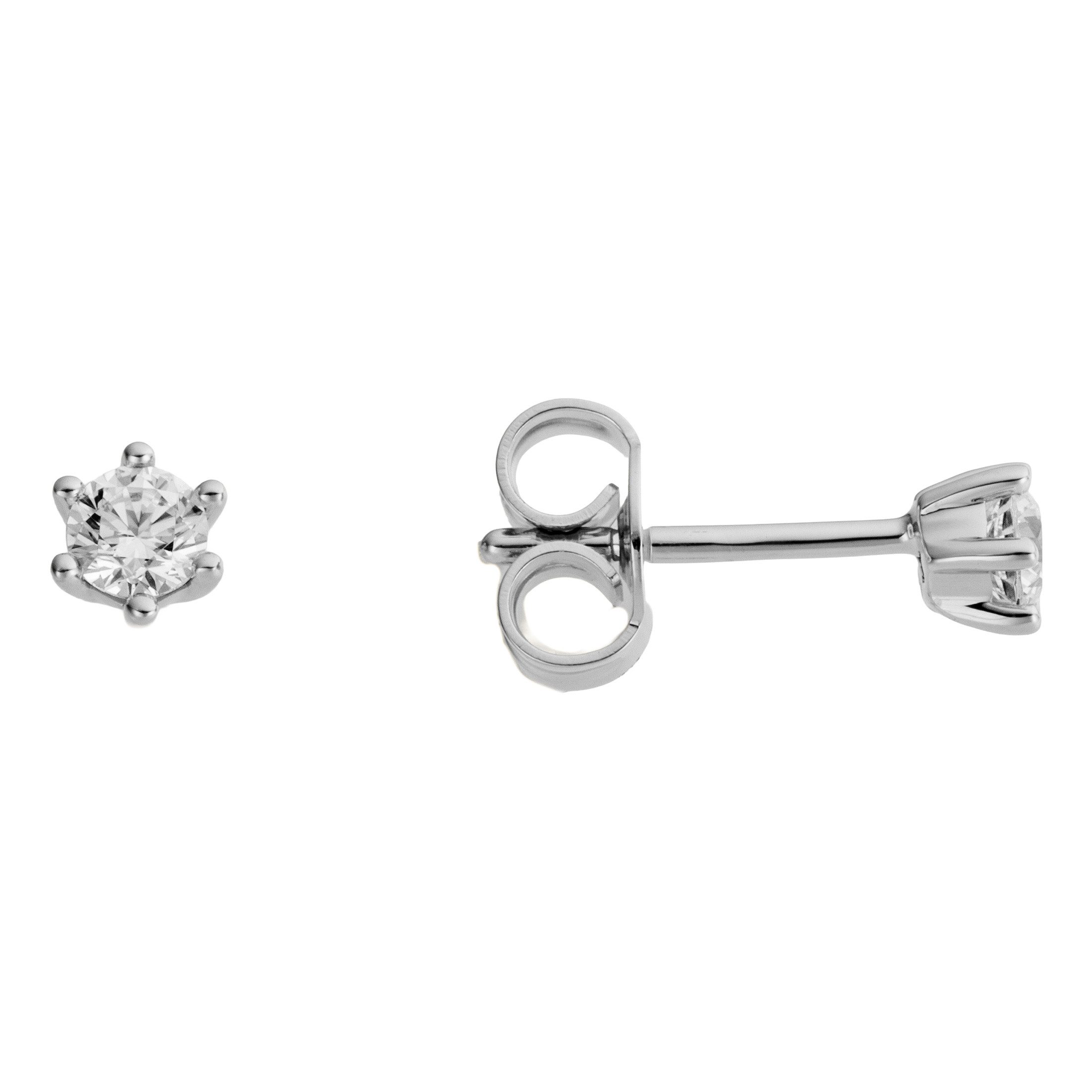 Paar Ohrstecker Schmuck Geschenk Gold 333 Ohrschmuck Ohrringe Solitär Lab Grown