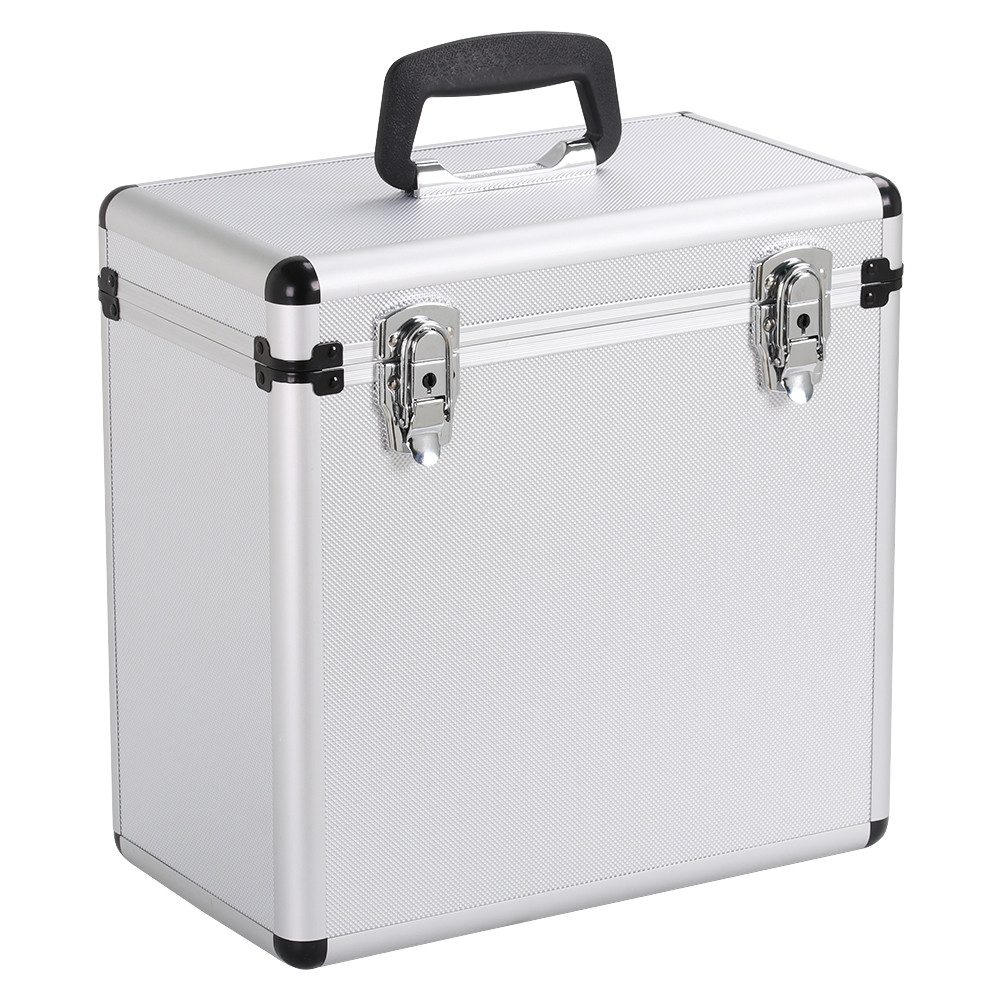 Yaheetech Aktenkoffer Plattenkoffer, 0 Rollen, Abschließbarer Koffer Aufbewahrungskoffer, 35 × 20 × 36 cm