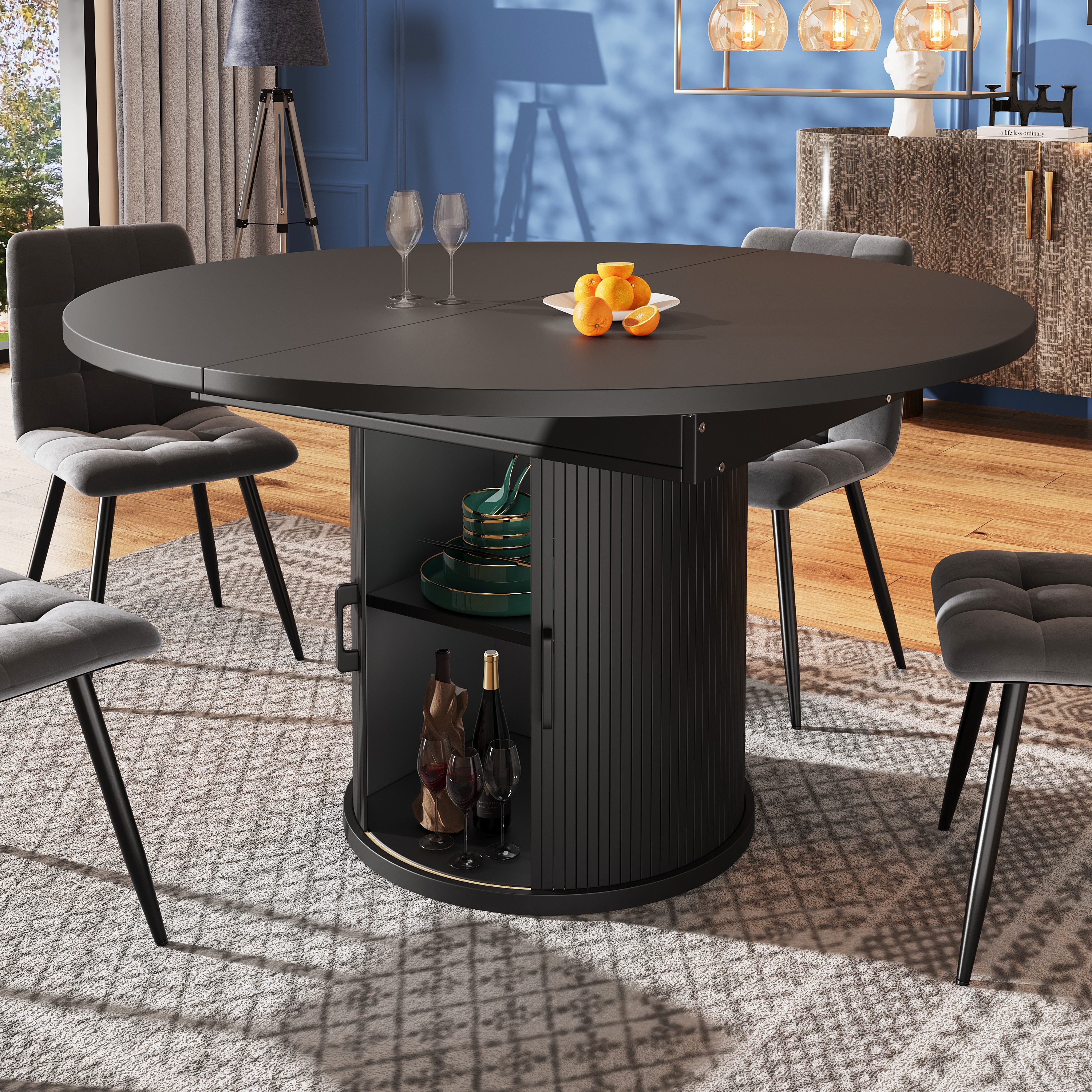 KLAM HOME Esstisch Esstisch ausziehbar, Esszimmertisch, günstig online kaufen
