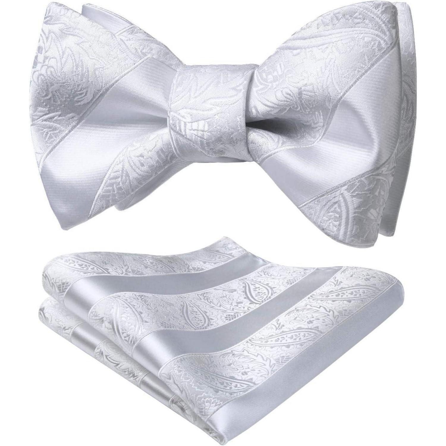 LuxusKollektion Fliege Einstecktuch Herren Paisleymuster Hochzeit Jacquard Weip (1-St)