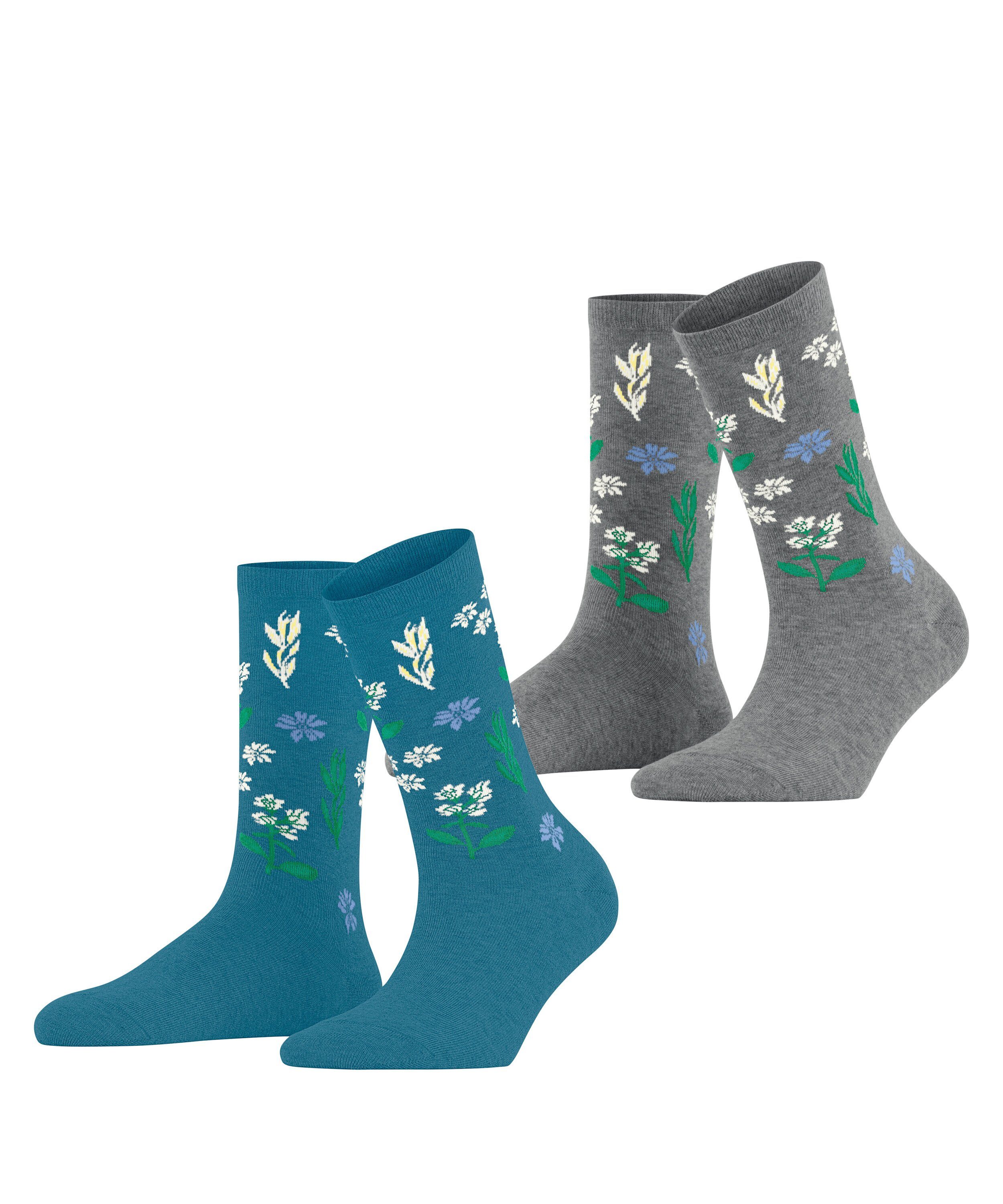 Winter (0030) Flower Esprit sortiment (2-Paar) 2-Pack Socken