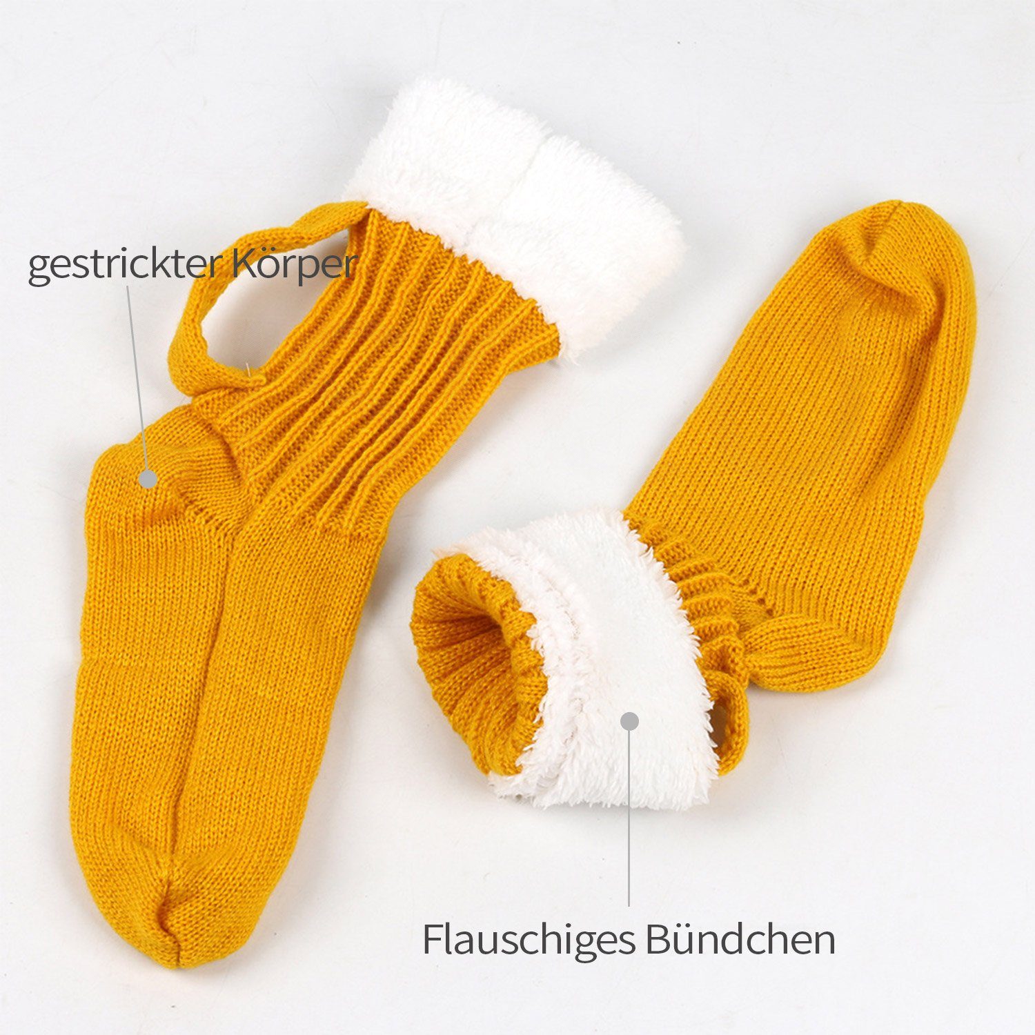 Biersocken lustige 3D-Biergriffsocken Langsocken Gestrickte Daisred