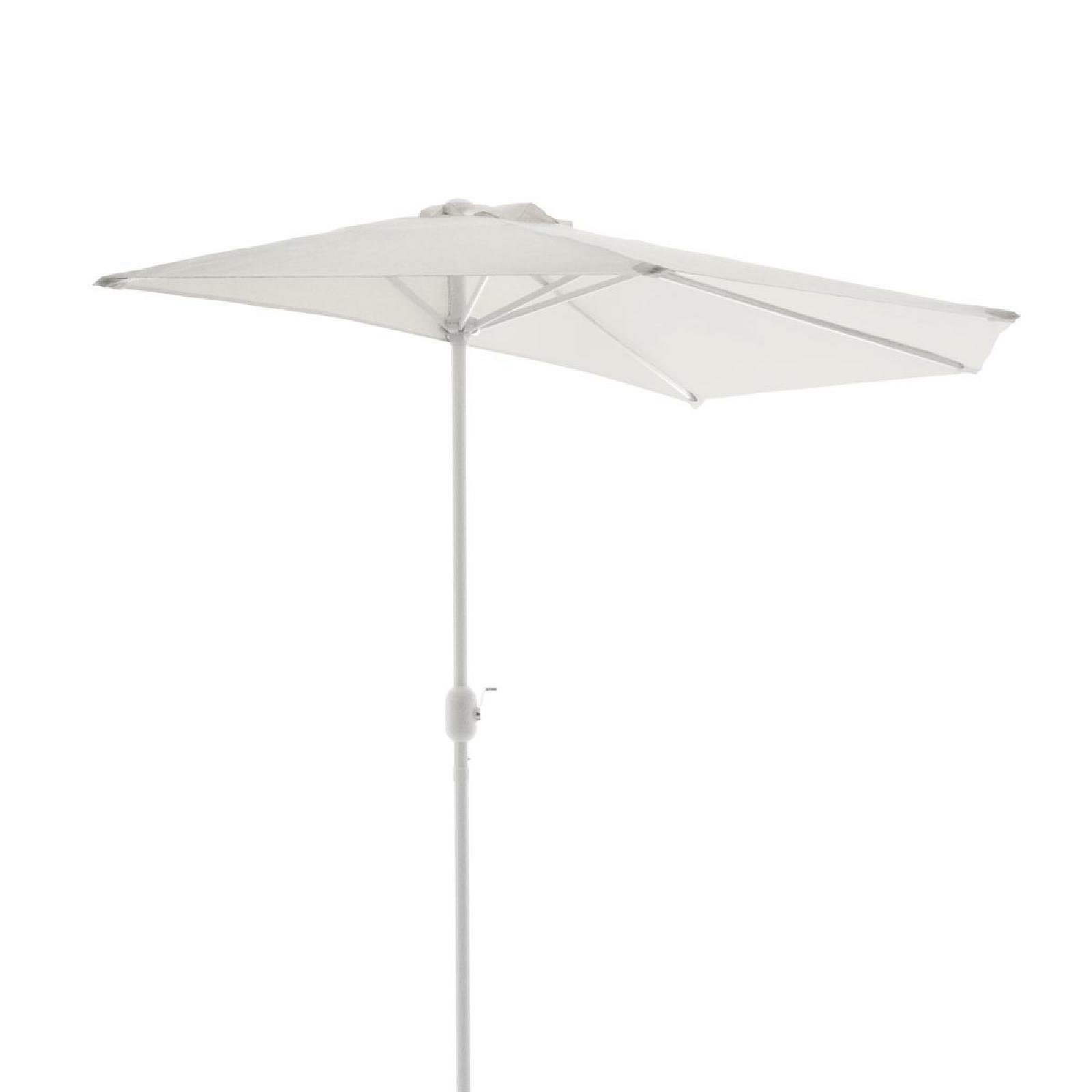 VCM Sonnenschirm Sonnenschirm, halbrund weiß günstig online kaufen