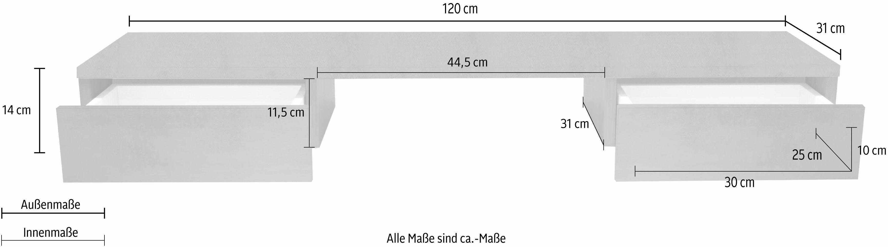 Mäusbacher Tischaufsatz Mio graphit